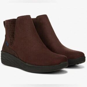 NWT Ryka Women's Noelle Next Wedge Ankle Boots Brown Size 7 W $100 RY1874